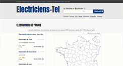 Desktop Screenshot of electriciens-tel.com