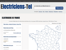 Tablet Screenshot of electriciens-tel.com